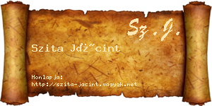 Szita Jácint névjegykártya